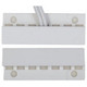 Flange Mount 1 inch Gap Center Leads White 10 Pack - FM-106-WH Flange Mount 1 inch Gap Center Leads White 10 Pack - FM-106-WH